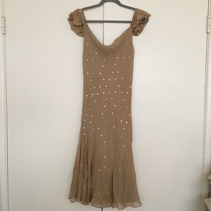 Caramely-tan Express dress